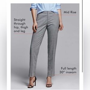 NWT Banana Republic Ryan Gray Dress Pants Size 0
